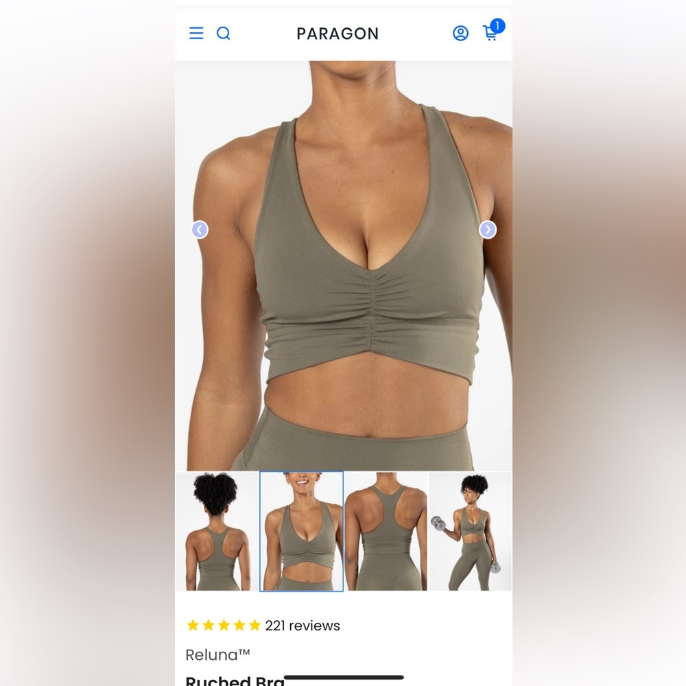 Paragon Reluna Ruched Bra Size Large - Picture 7 of 8